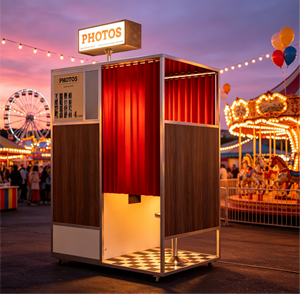 Cabina de Fotos Retro de Madera con Pantalla Táctil, Impresora Integrada, Tamaño Personalizado, <span class=keywords><strong>Máquina</strong></span> Completa para Exportación, Bodas, Centros Comerciales, Cosplay, <span class=keywords><strong>Alquiler</strong></span> - Product Image 6