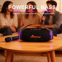 Haut-parleur subwoofer à son surround 360° à délai de livraison court pour soirées karaoké en famille et rassemblements, compatible avec les lots mixtes