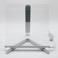 Support en Acrylique Tableau de Dessin Effaçable pour Enfants Cadeaux Créatifs Veilleuse LED USB Lampe Bloc-Notes Écritoire Lumineux