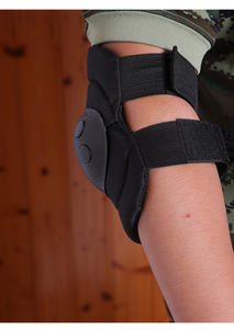 Bantalan Lutut & Siku Dapat Disesuaikan 4 Buah Set Pelindung Siku Lutut Olahraga Dewasa Pelindung Taktis - Product Image 4