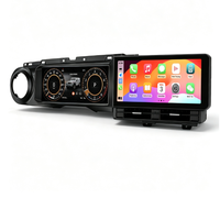 Pour Jeep Wrangler 18-22, écran tactile 12,3 pouces, modification du tableau de bord de la voiture avec navigation intégrée, GPS Android, DSP, USB et CarPlay.