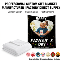 Vente chaude : Couverture polaire personnalisée avec impression numérique photo, couleur blanche, pour sublimation