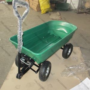 Carrito de basura de plástico de 4 ruedas, carrito de jardín Tc2145 Tc2145 TC2145 - Product Image 5