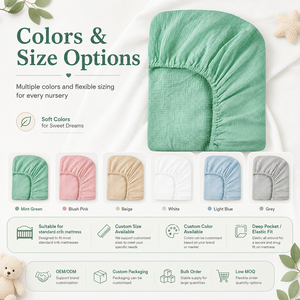 Custom Cotton Crib Sheets Baby Fitted Cover <strong>Cot</strong> Sheet Set for Kids <strong>Bedsheet</strong> for Children Baby Sheet Infant Bedding Set - Product Image 4