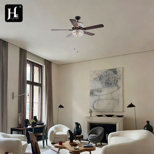 52-inch modern wooden <b>light</b>-emitting diode <b>ceiling</b> fan with DC motor <b>remote</b> <b>control</b> & 5 blades - Product Image 6