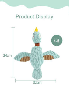 Elastic cepet elastik ördek köpek peluş oyuncaklar nane yeşil parmak çanta streç köpek gıcırtılı oyuncaklar interaktif ses diş taşlama köpek oyuncaklar - Product Image 5