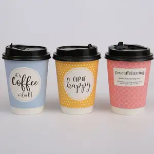 Tazze di caffè biodegradabili, coperchio del coperchio della tazza di carta