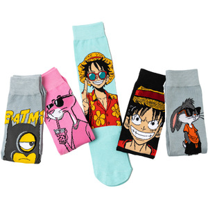 Tide Spring Casual Cotton Anime <strong>Socks</strong> One Piece Luffy for for Men &amp; Women; Mid-Calf Anti-slip Trendy <strong>Socks</strong> - Product Image 4
