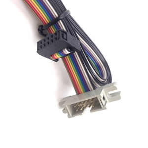 YZlink UL2651 10p şerit esnek düz renk kabloları aralığı 2*5p çift kafa 2.54mm aralığı konektörü IDC 10p ekran kablosu - Product Image 3