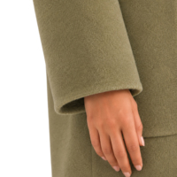 Nouveau Manteau en Laine Double Boutonnage Ample pour Femme Automne-Hiver, Style Commuter, Personnalisable, Fabriqué en Usine, Écologique et Coupe-Vent