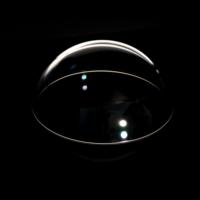 SANHANG SANHANG00075 Demi-dôme sphérique OEM en verre optique saphir rond avec base pour composants optiques