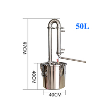 Équipement de distillerie EJIN pour hydrosol, huile essentielle, alcool, whisky, rhum, gin, vodka, brandy, spiritueux, liqueur, en acier inoxydable 304