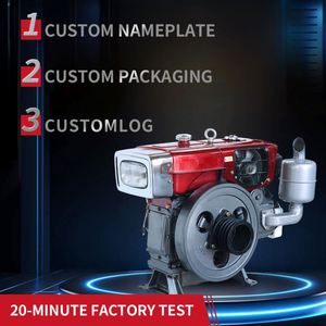 Vente directe usine – Moteur diesel monocylindre 4 temps refroidi par eau 1115 de 24 CV avec démarrage au pied et roulement pour machines - Product Image 3