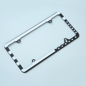 Custom Oem Aluminium Zwart 31*16 United States 4 Holes Metalen Kentekenplaat Frame - Product Image 2