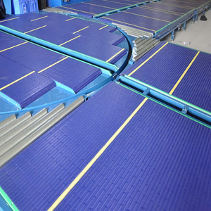 Modular nhựa băng tải băng tải thang máy thực phẩm máy móc thiết bị thép không gỉ màu xanh lưới vành đai tự động truyền đạt - Product Image 4