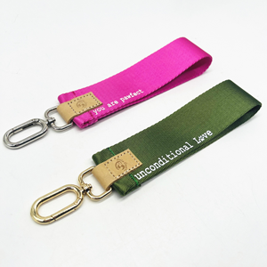 Cordones de muñeca anchos impresos con logotipo personalizado: ideales para promociones y regalos, hechos de cuero, poliéster y nailon - Product Image 2