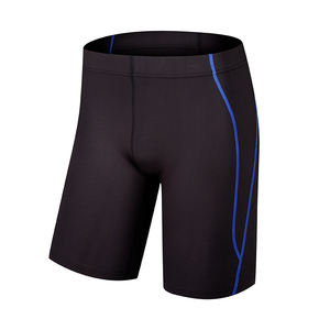 Shorts de sport extensibles pour hommes résistants aux odeurs pour la pratique sportive avec une conception de doublure 2-en-1 - Product Image 1
