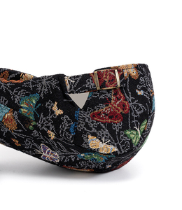 Gorra de Estilo Étnico <span class=keywords><strong>Vaquero</strong></span> Syh1633 para Mujer con Diseño Retro de Mariposa Jacquard y Hebilla Ajustable - Product Image 5
