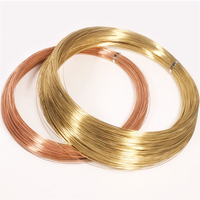 Fil de laiton jaune C26800 0,6 mm tréfilé à froid, excellente performance de placage pour la fabrication d'accessoires textiles et de fermetures éclair