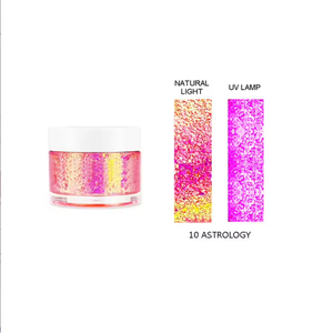 Gel Pailleté Camé<span class=keywords><strong>l</strong></span>éon Réfléchissant UV pour Maquillage <span class=keywords><strong>de</strong></span> Cé<span class=keywords><strong>l</strong></span>ébration, <span class=keywords><strong>Ombre</strong></span> à Paupières Néon, <span class=keywords><strong>Marque</strong></span> Privée, Logo Personnalisé, Festif, Haute Brillance, Minéral - Product Image 4