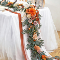 Arche florale artificielle sur mesure pour le Nouvel An et les centres de table de mariage, idéale pour les tables de restaurant et les réceptions de mariage romantiques