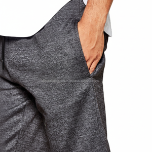 Nouveauté 2026 Bermuda décontracté en molleton bouclé de polyester et coton sergé, avec logo personnalisé sur la taille, style coupe basse et techniques d'impression - Product Image 1