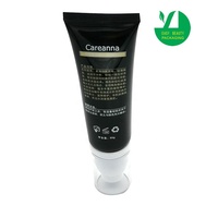 Oem 30ml 50ml 60ml kemasan tabir surya Remas Pe kosong tabung pompa tanpa udara hitam tabung Losion lembut untuk wadah krim Bb
