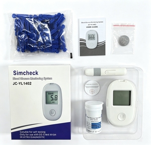 Kit de <span class=keywords><strong>test</strong></span> de glycémie pour diabétiques, glucomètre portable, analyseur de glycémie, utilisation à domicile, personnes âgées, automatique, 6s, écran LCD, batterie - Product Image 2