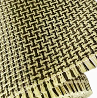 Tissu hybride carbone-kevlar 200 g/m², design en forme de I, léger, pour pièces automobiles