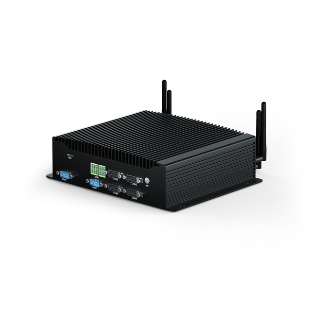 Compact High-Performance Edge Computer: Intel I7-10710U, 64GB RAM, 4x GbE, 6x Serial, -10°C~60°C Operation for Embedded Computer