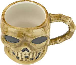 定制标志大容量骷髅陶瓷咖啡杯