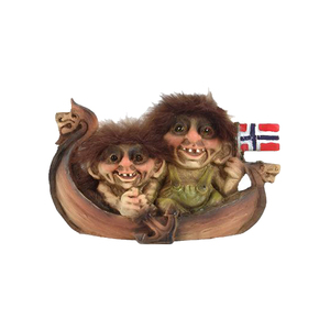 Imán de Refrigerador con Figura de Troll Noruego de Resina Personalizado de Fábrica OEM, Recuerdo de Dinamarca, Finlandia, <span class=keywords><strong>Islandia</strong></span>, Suecia, TROLLS en BARCO VIKINGO - Product Image 1