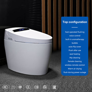 Toilette intelligente domestique entièrement automatique à siphon thermique instantané électrique avec télécommande pour WC et siège de salle de bain - Product Image 4