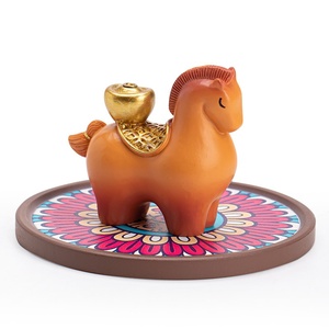 New <strong>Chinese</strong> Style Resin <strong>Incense</strong> <strong>Burner</strong> &amp; Holder Horse Design Wealth-Attracting Tea Ceremony Aromatherapy Home Ornament - Product Image 5