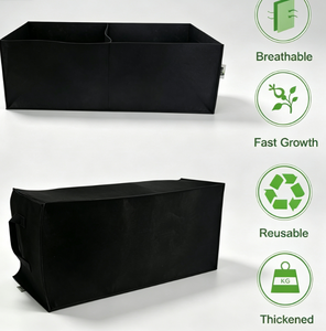 Sacs <span class=keywords><strong>de</strong></span> culture en feutre non tissé à double grille avec poignées, pour élagage aérien, écologiques, pliables, personnalisables, pour extérieur - Product Image 3