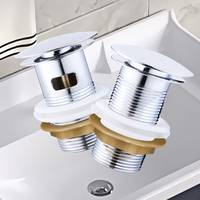 Évier Bounce Core Chrome Baignoire Bassin Égouttoir G1 1/4 "Gotega Drain Évier Crépines Maille Attrape-Cheveux Drain De Douche Avec Débordement