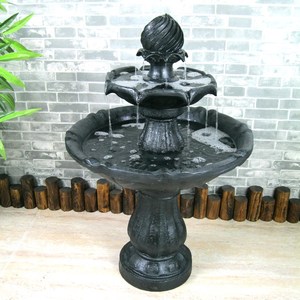<span class=keywords><strong>Fontaine</strong></span> <span class=keywords><strong>solaire</strong></span> d'extérieur à 3 niveaux en résine pour décoration <span class=keywords><strong>de</strong></span> <span class=keywords><strong>jardin</strong></span> - Product Image 2