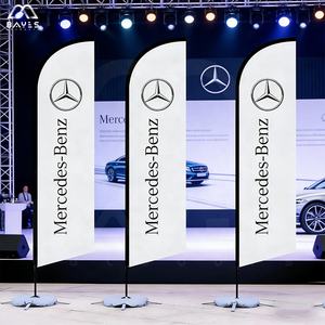 Drapeaux d'affichage en plumes imprimés personnalisés, bannières publicitaires pour <span class=keywords><strong>la</strong></span> promotion d'événements commerciaux en int - Product Image 4