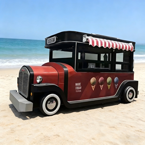 Remolque de camión pequeño en perfecto estado para la venta, ideal para hamburguesas, hot dogs, papas fritas, helados, desayunos móviles y carrito de comida de panadería. - Product Image 1