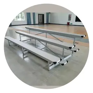 TWO Indoor Aluminum Alloy Stadium /church/school Spectator Facilities Bleacher Chair Bench