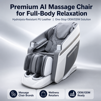 Nouveau fauteuil de massage Shiatsu complet avec repose-jambes électrique et revêtement en cuir PU pour la maison, le bureau et les massages quotidiens