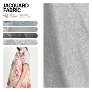 Tissu jacquard brodé de qualité supérieure, matière transparente, ton blanc pur, pour la confection de robes et de tenues féminines - Product Image 1