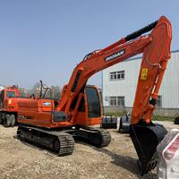 Excavatrice sur chenilles Doosan DX150LCA d'occasion, 15 tonnes, engin de terrassement moyen, pelle sur chenilles Doosan d'occasion, origine Corée