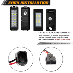 Lampe de plaque d'immatriculation à LED pour Porsche Boxster 987 981 982 Spyder Cayenne 958 92A 911 Carrera 991 <span class=keywords><strong>996</strong></span> 997 Turbo 980 - Product Image 3