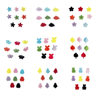 Nouveaux motifs de patchs thermocollants en polyester pour chapeaux et vêtements : étoiles, fleurs, nuages, papillons, animaux, arbres - Style dessin animé
