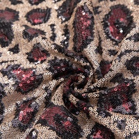 RTS 3mm Paillettes Léopard Broderie Paillettes Tissu