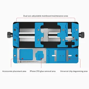 Soporte de PCB Mijing K23 Pro con doble eje para soldar, herramienta para remover pegamento de placas base, chips IC y CPU de móviles iPhone y Samsung - Product Image 2
