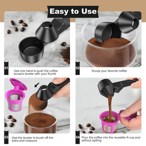 ที่ตักกาแฟแบบเลื่อนขายส่ง: ด้ามยาว ความจุมาก ดีไซน์ป้องกันการหก - Product Image 2