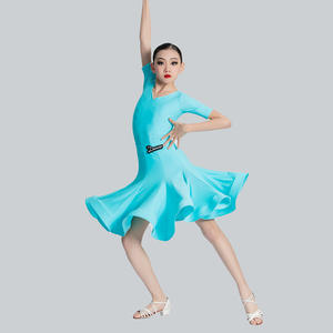 Vestido de Baile Latino Más Barato, Vestido Midi para Fiesta de Baile, Traje de Baile Latino de Salsa y Salón, Falda - Product Image 4