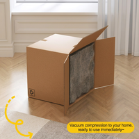 Fauteuil pouf moderne et minimaliste sans cadre ni accoudoirs, compressé sous vide, pour une personne, avec dossier, idéal pour salon décontracté